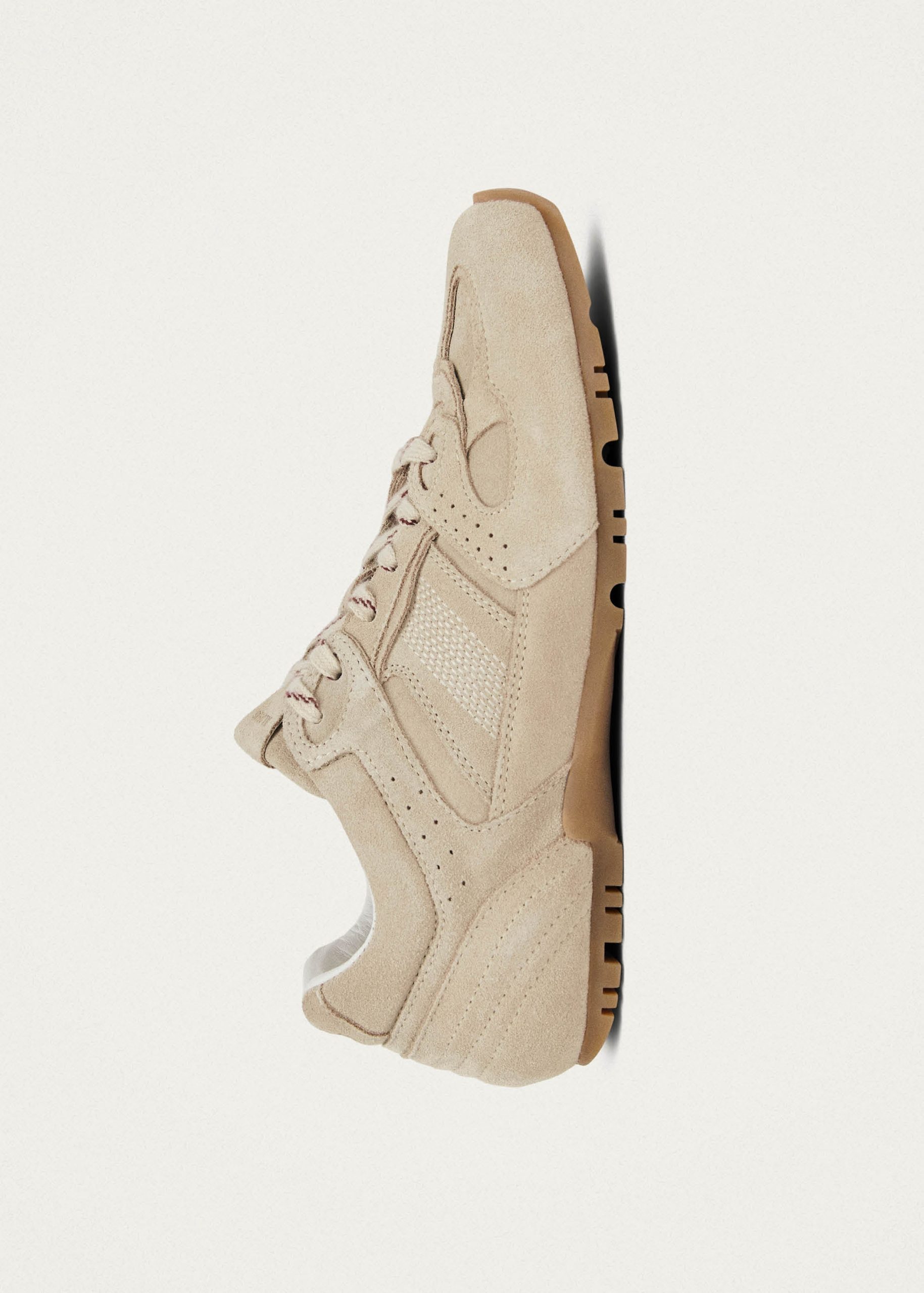 Tb.56 Suede Cream Leather Sneakers - Image 4