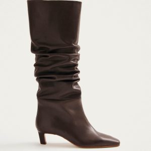 Kalila Brown Leather Boots