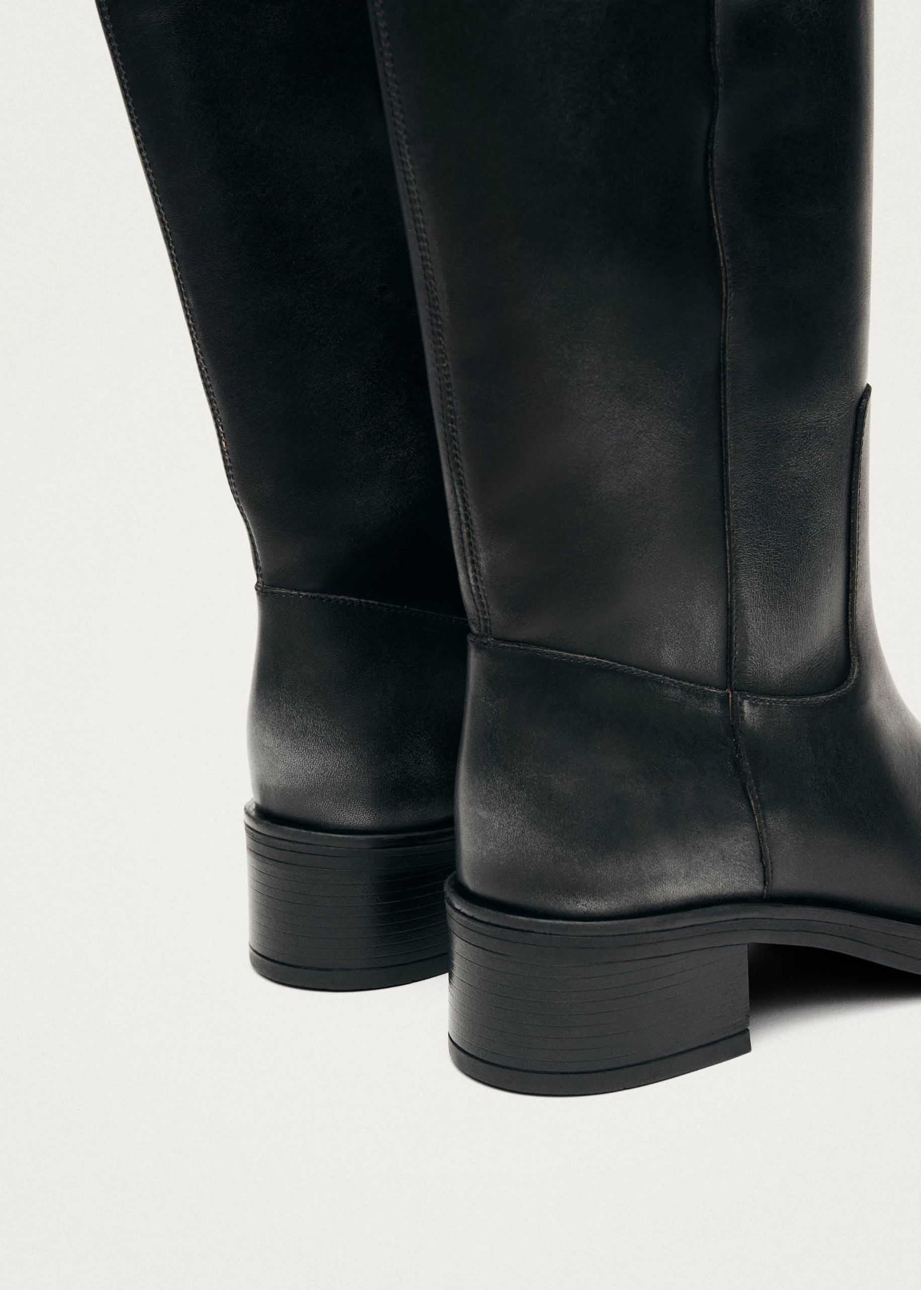 Sajan Black Leather Boots - Image 7