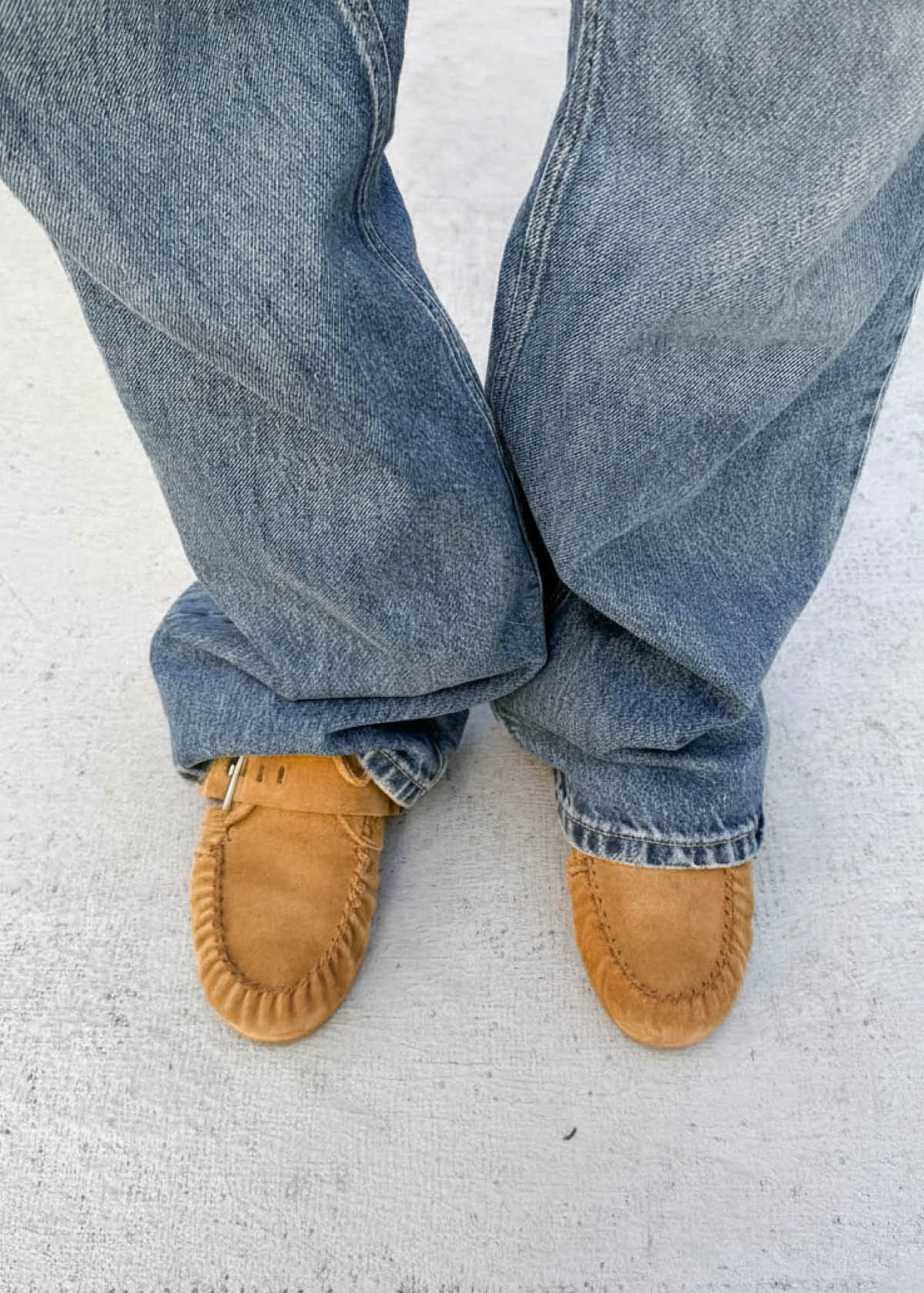 Bark Suede Tan Leather Loafers - Image 2