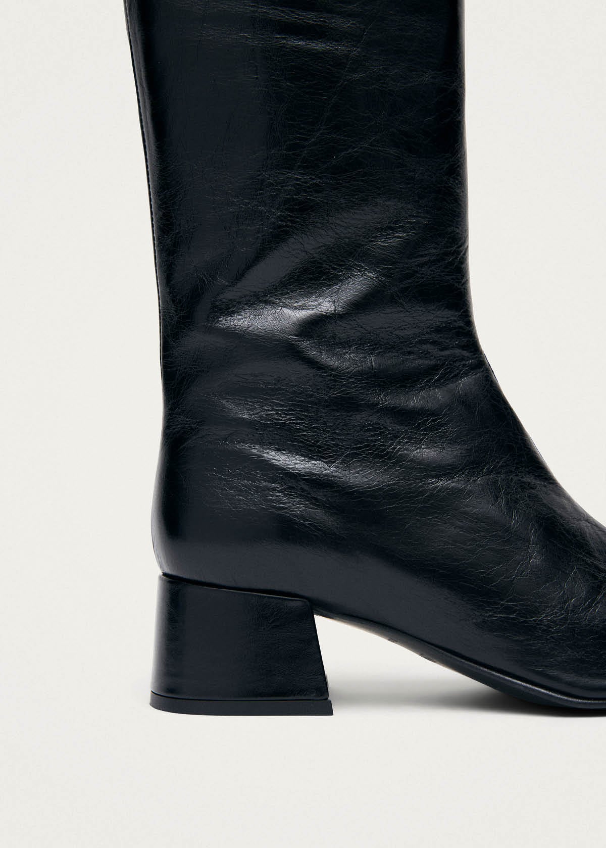 Berlin Rift Black Leather Ankle Boots - Image 7