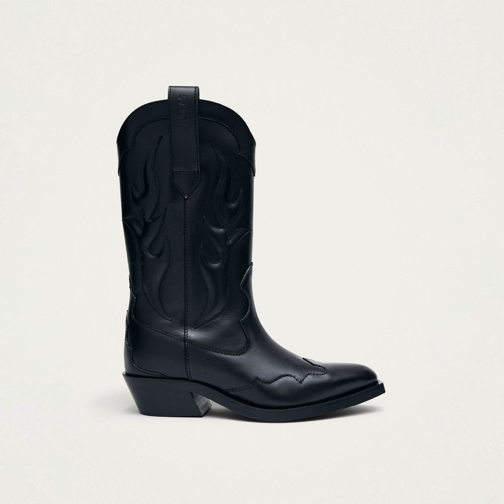 Calyx Black Leather Boots - Image 3