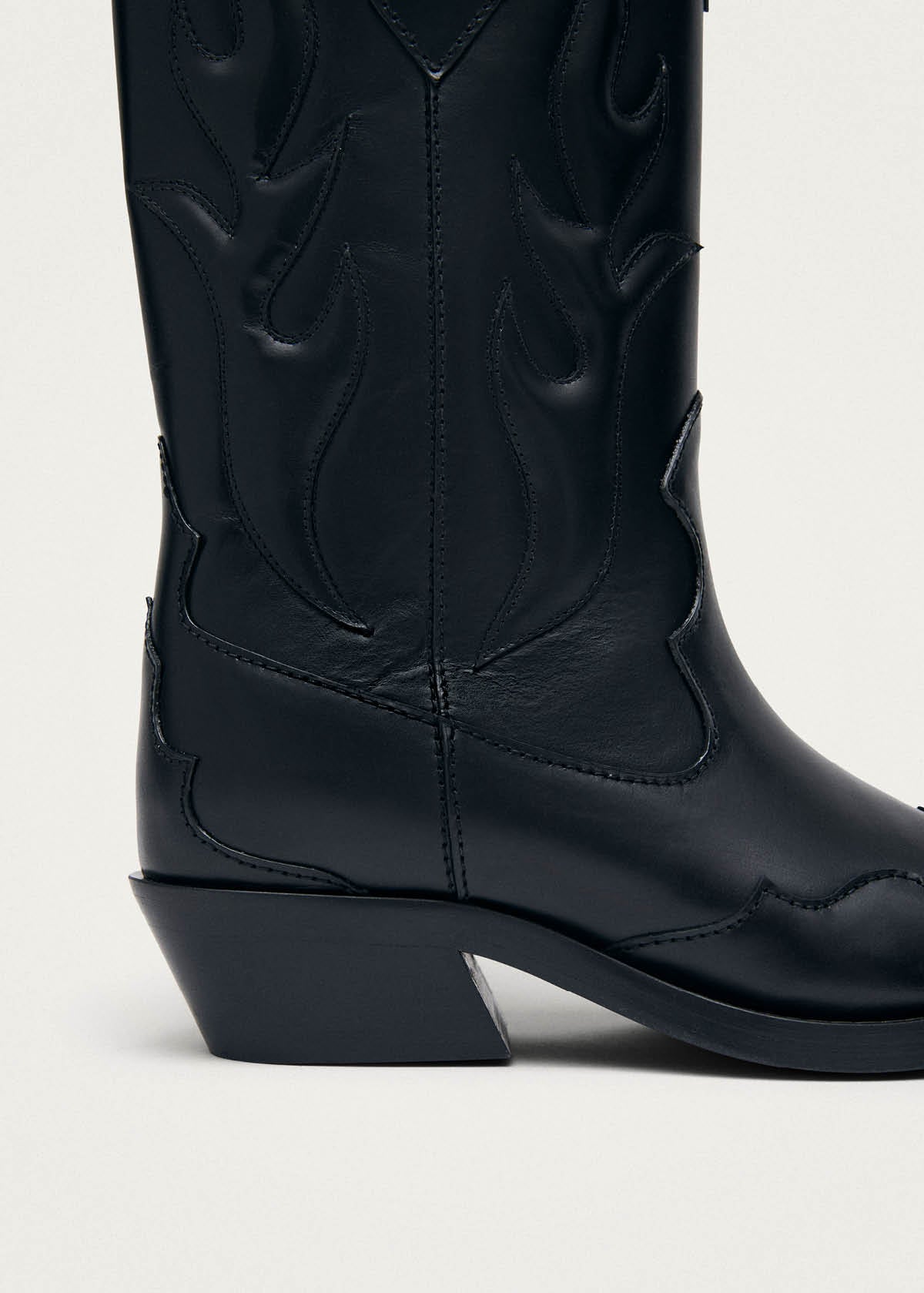 Calyx Black Leather Boots - Image 6