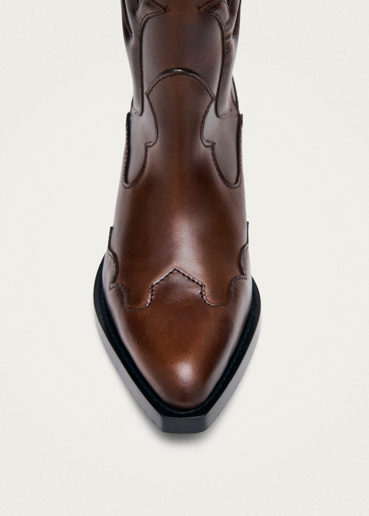 Calyx Brushed Brown Leather Boots - Image 5