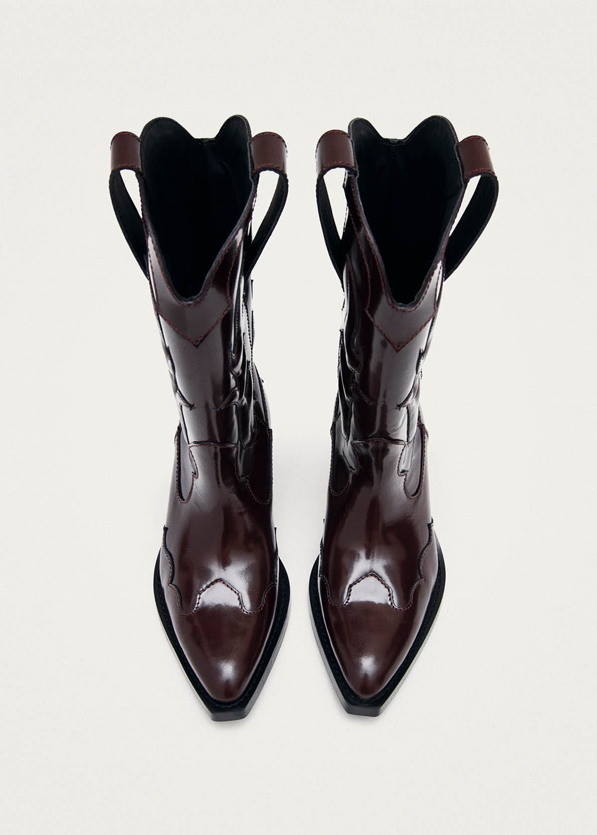 Calyx Burgundy Leather Boots - Image 7