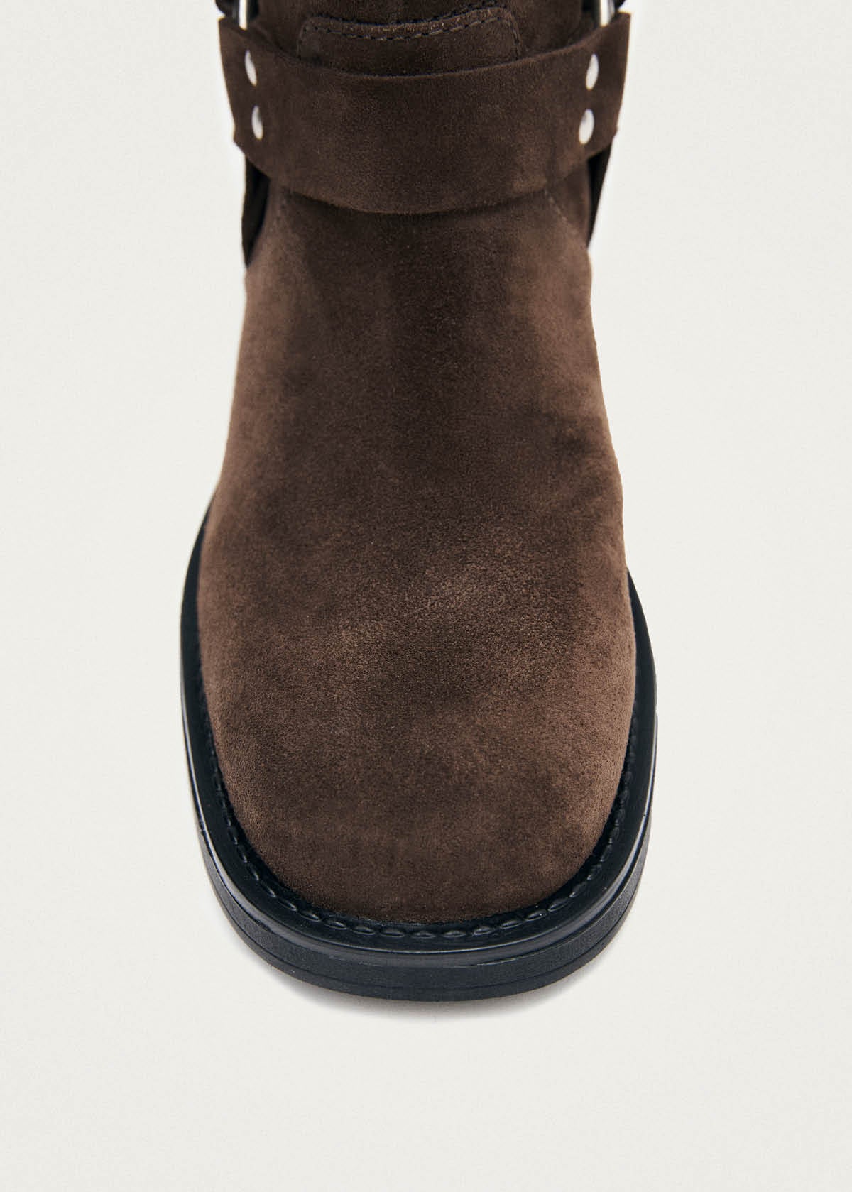 Evora Suede Brown Leather Ankle Boots - Image 4