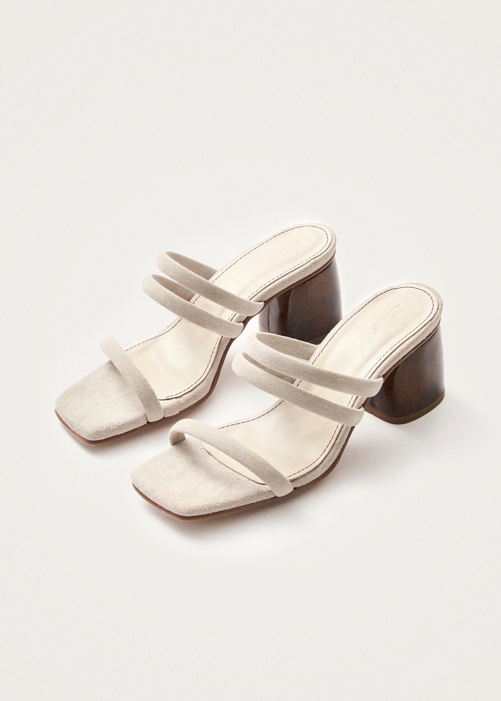 Indiana Stone Beige Leather Sandals - Image 2