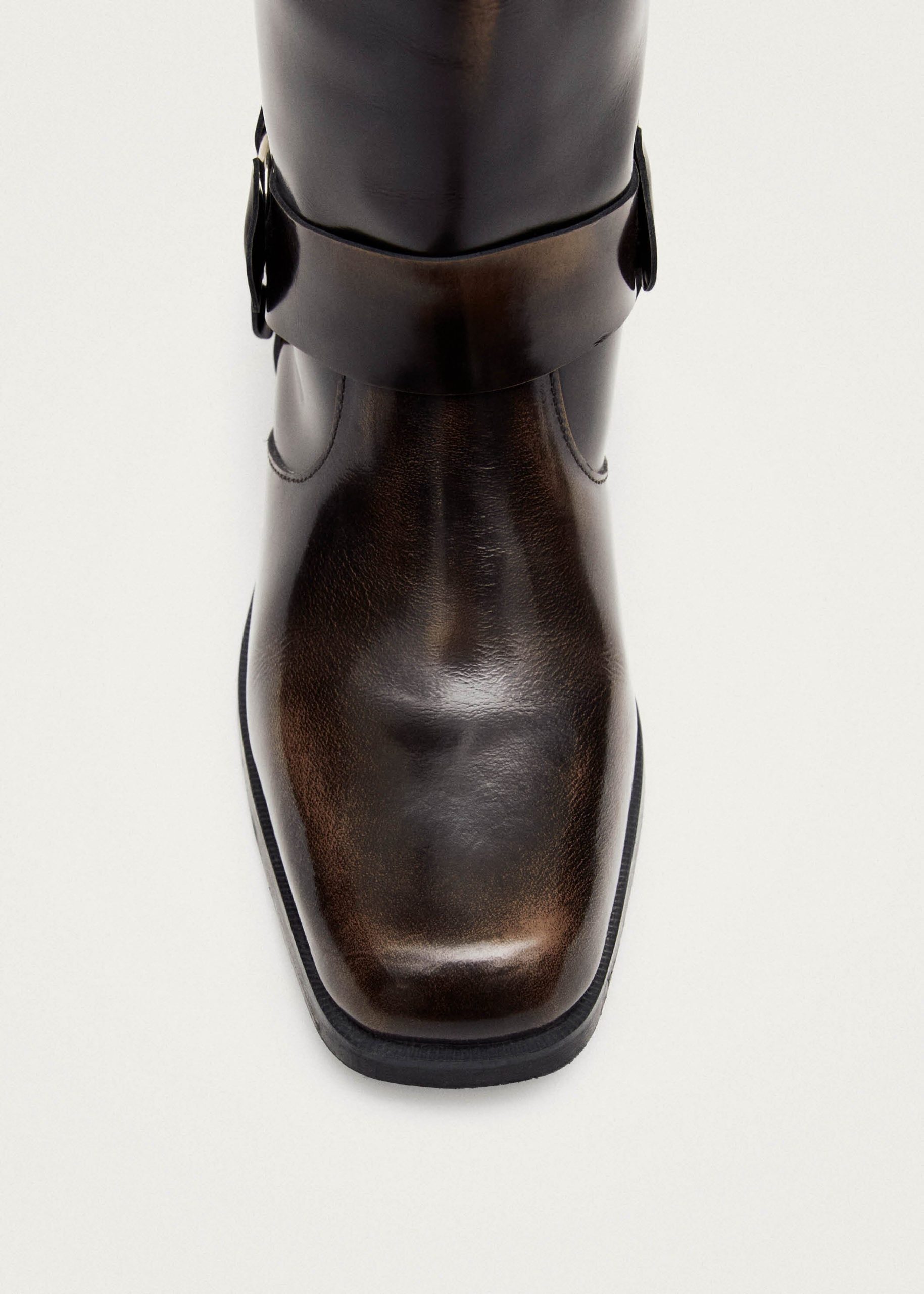 Rocky Brushed Brown Leather Boots - Image 5