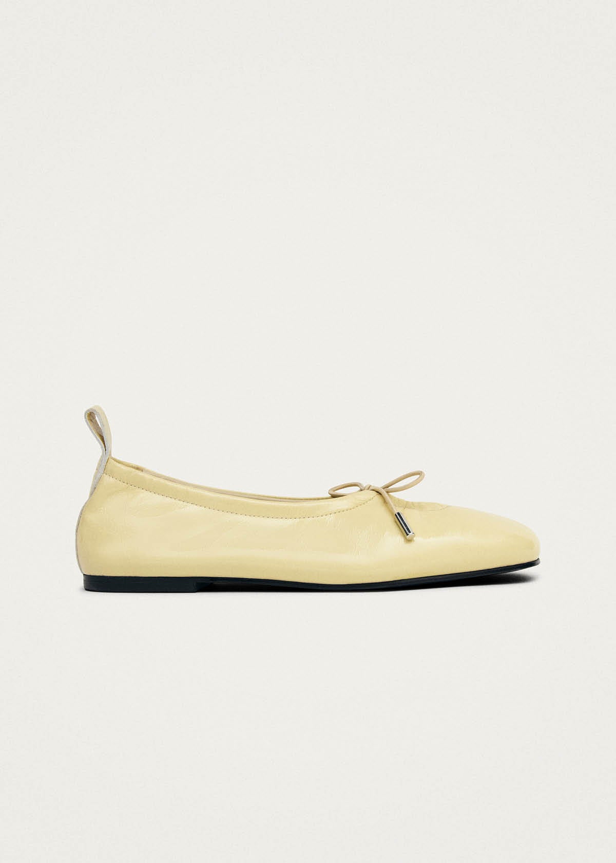 Rosalind Patent Vanilla Leather Ballet Flats - Image 5