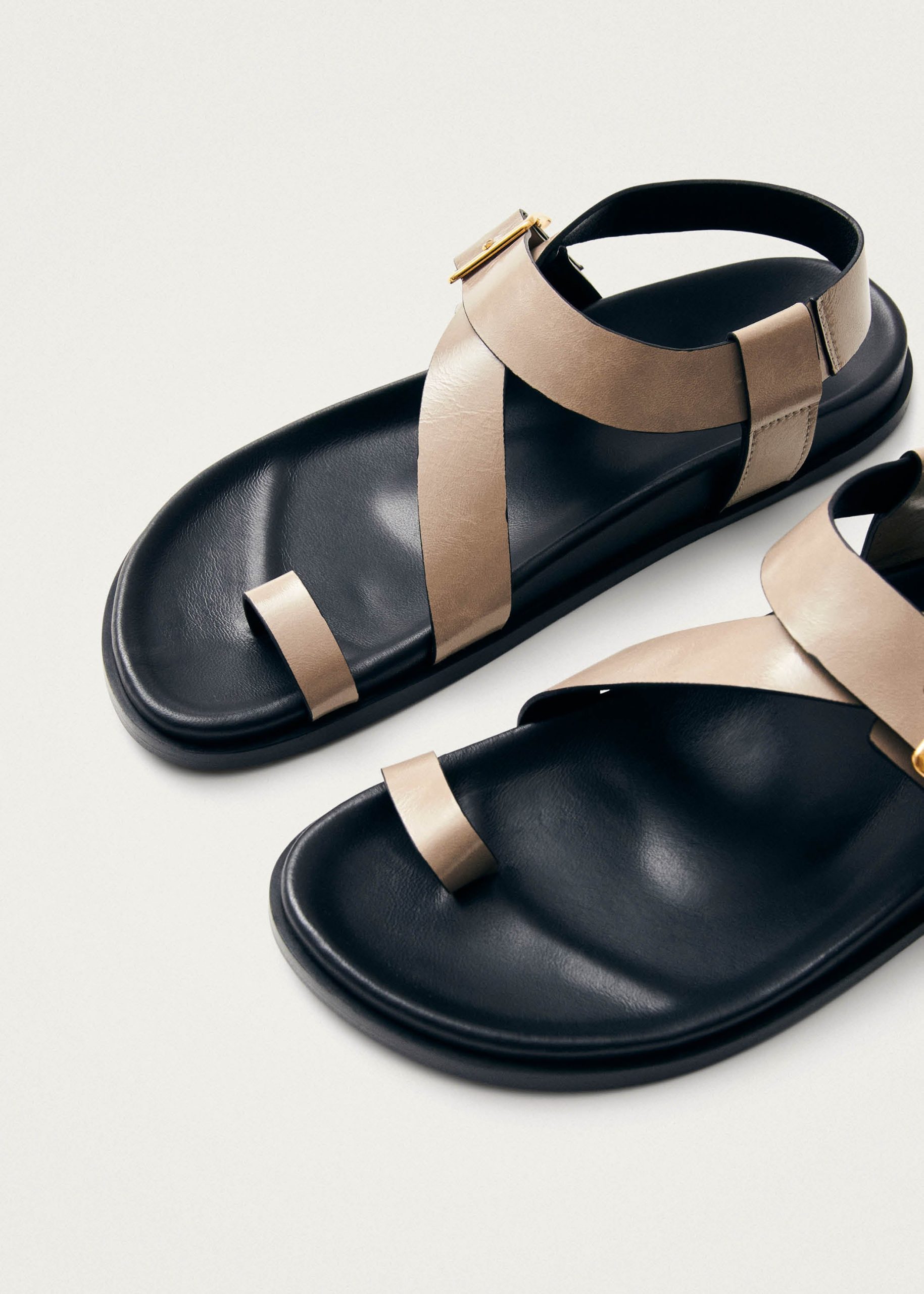 Siren Onix Stone Beige Leather Sandals - Image 6