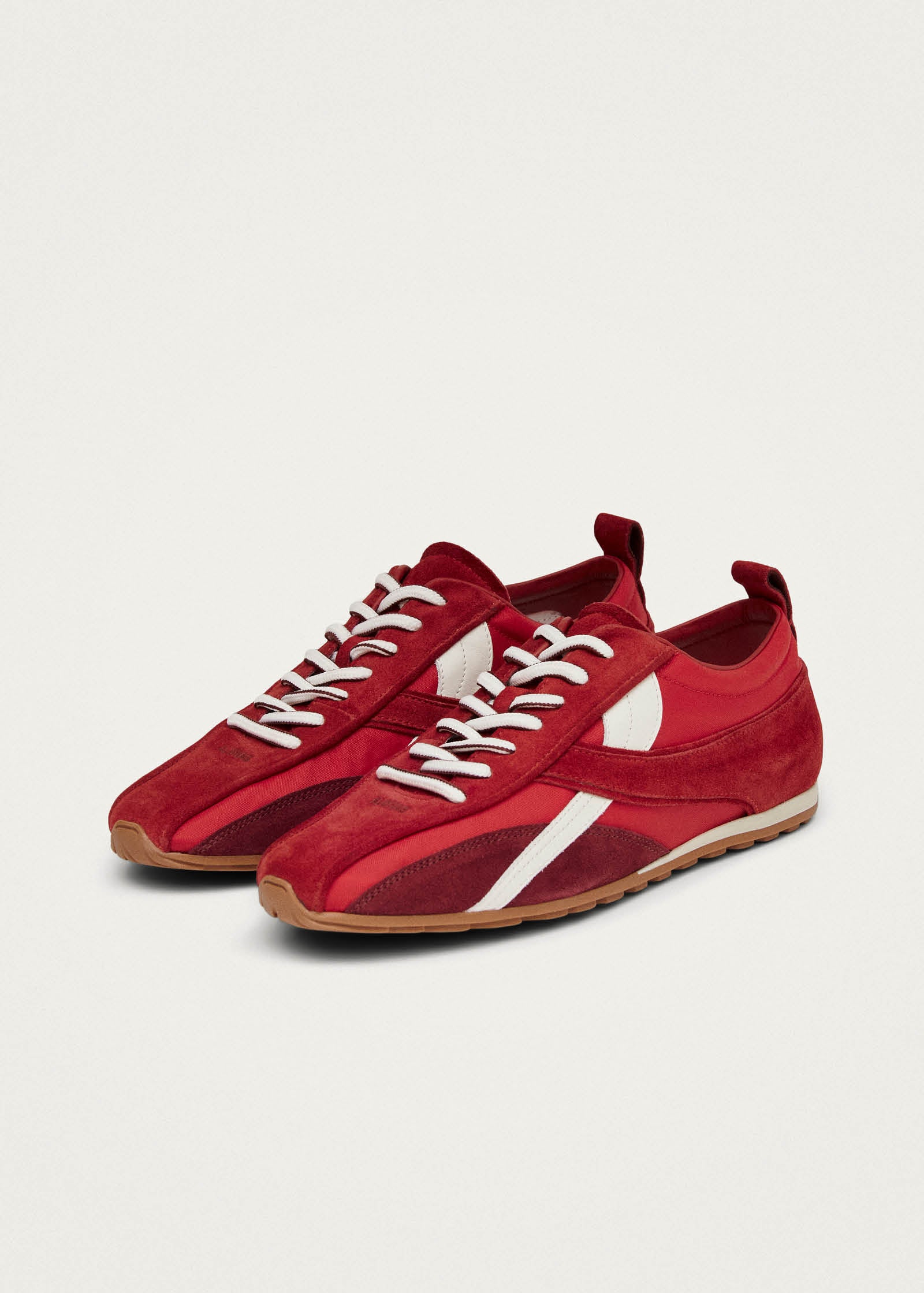 Tb.304 Nylon Red Leather Sneakers - Image 7