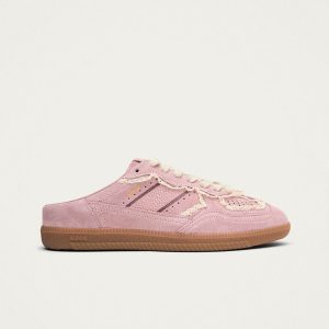 Tb.490 Mule Crochet Pink Leather Sneakers