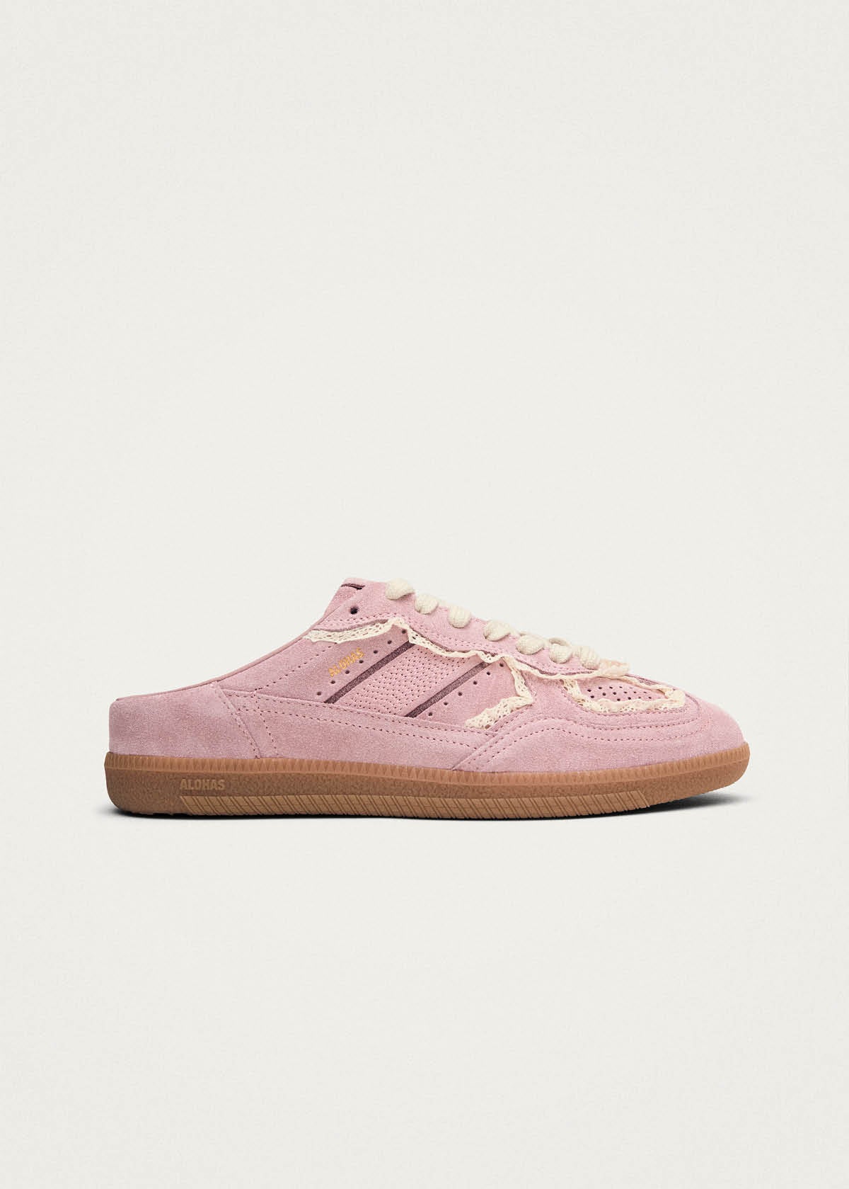 Tb.490 Mule Crochet Pink Leather Sneakers