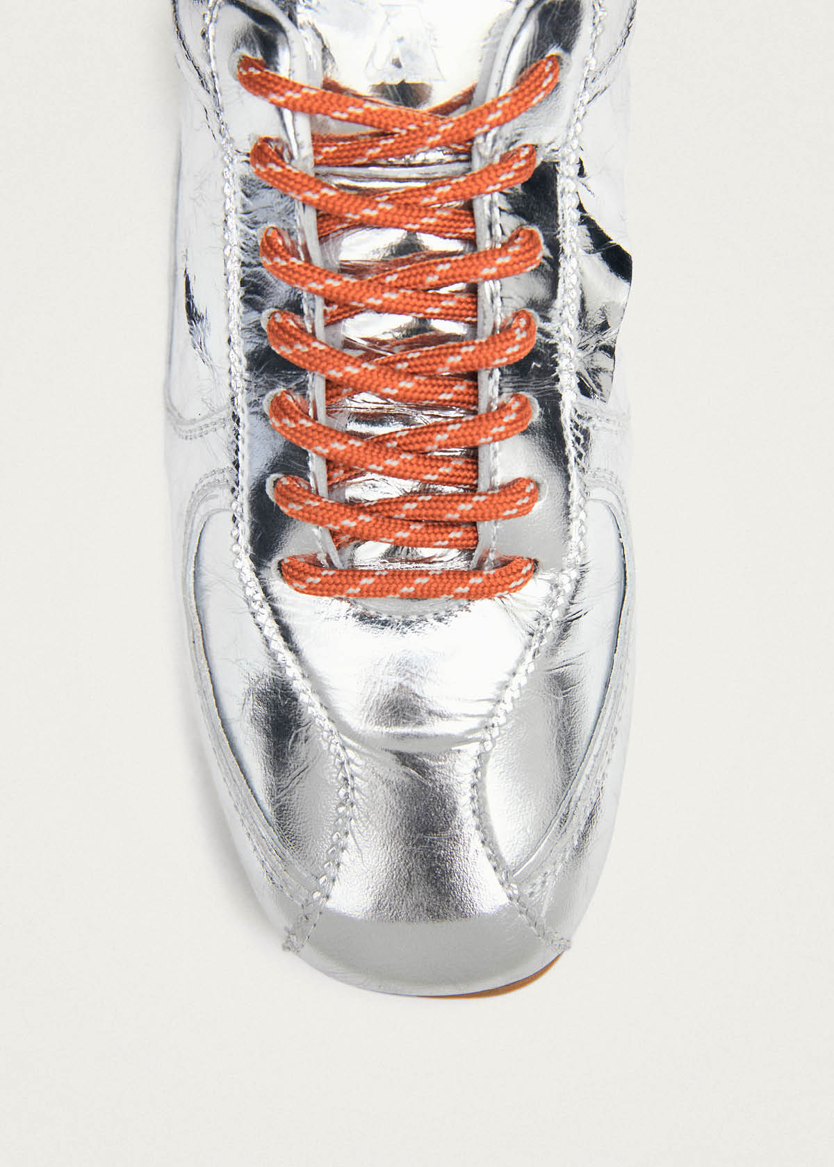 Tb.970 Shimmer Silver Leather Sneakers - Image 6