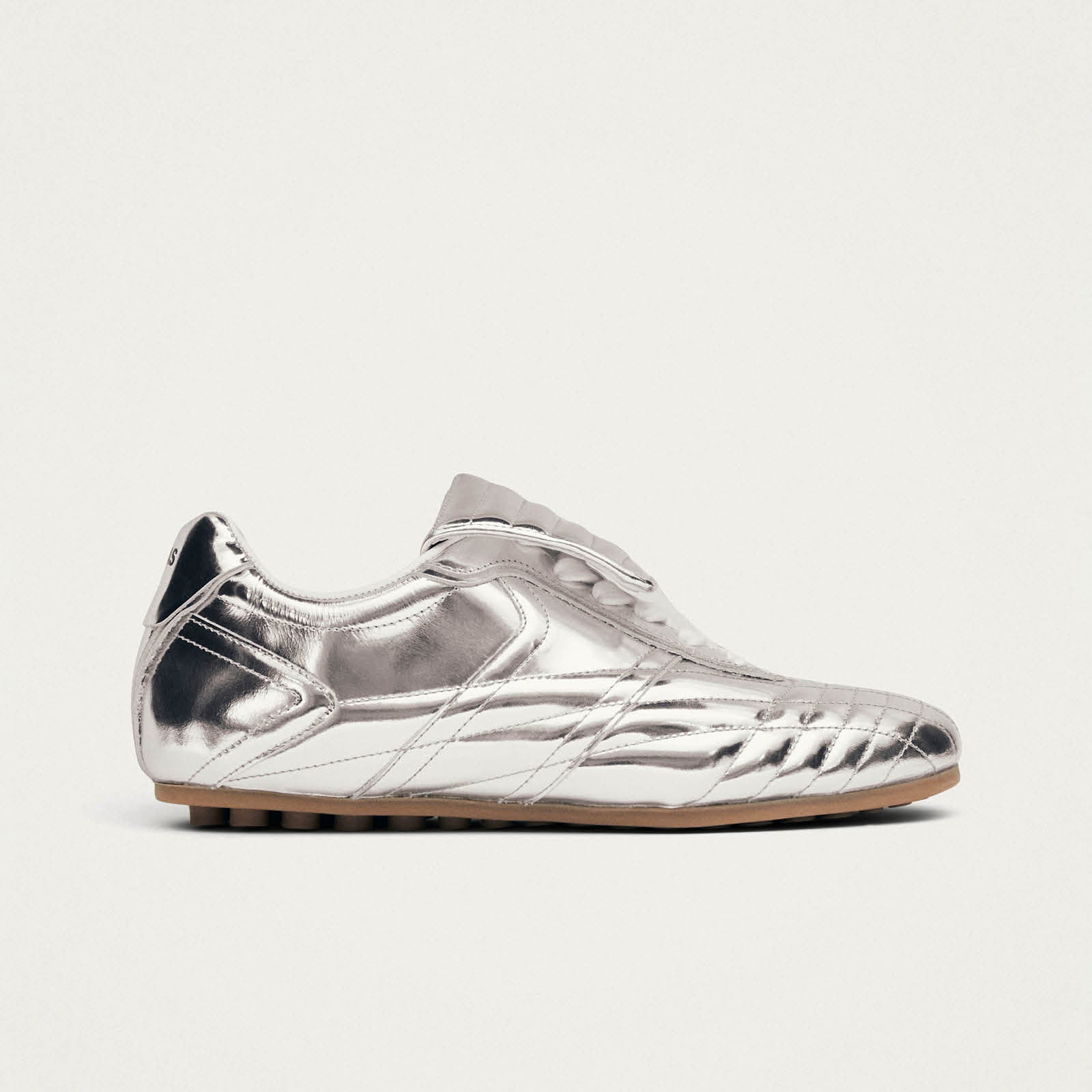 Tb.99 Silver Leather Sneakers - Image 3