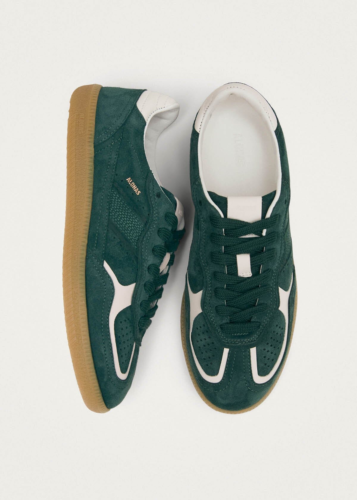 Tb.490 Rife Forest Green Leather Sneakers - Image 5