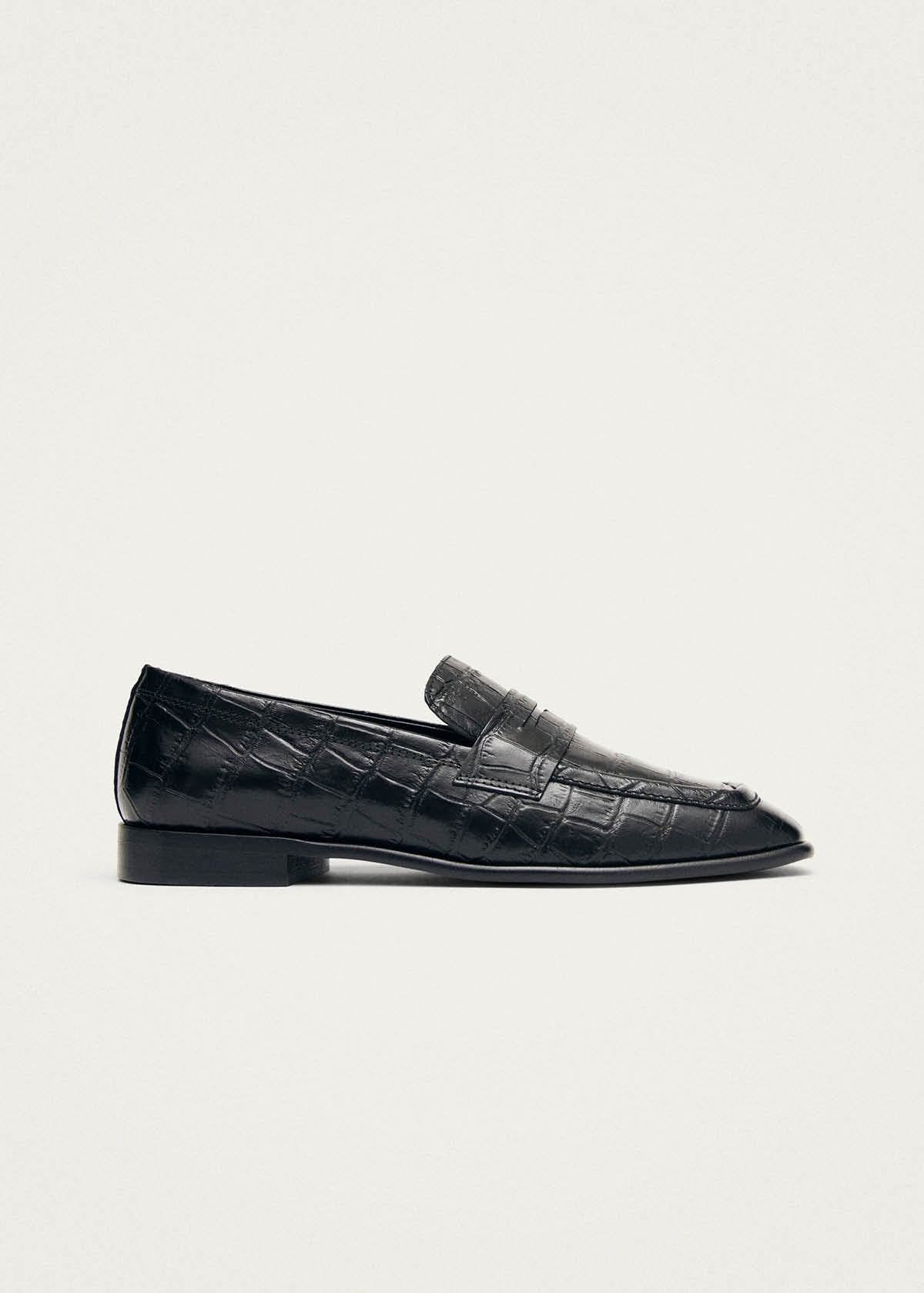 Zaha Alli Black Leather Loafers