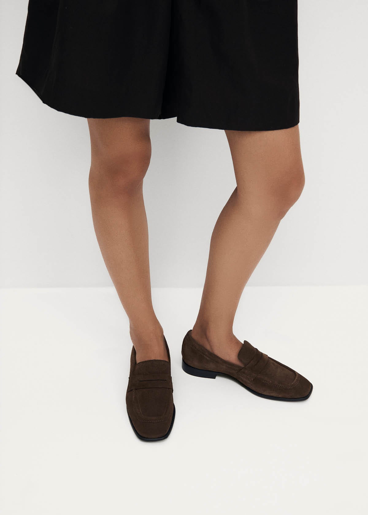Zaha Suede Brown Leather Loafers - Image 2